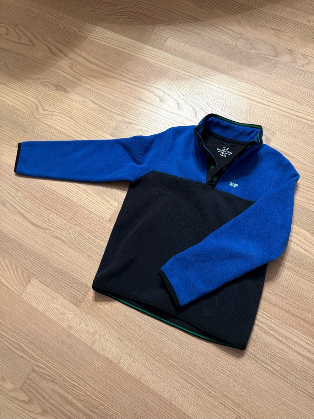 Vineyard Vines Blue & Black Pullover Fleece